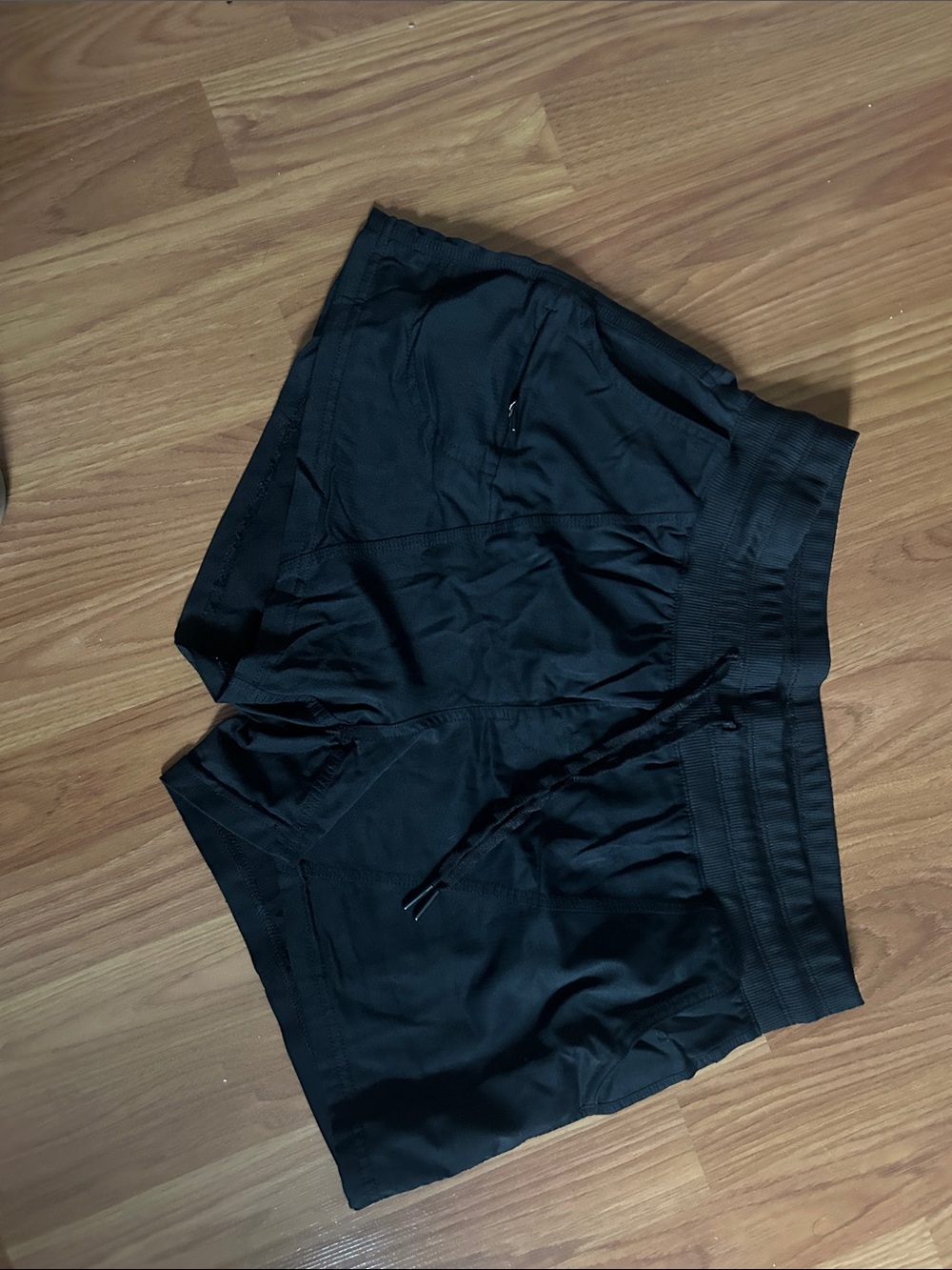 Athletic Works Black Women's Athletic Shorts with Drawstring